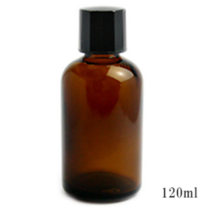 アサガオ瓶（フロー瓶）（茶色）(120ml)