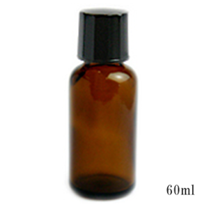 アサガオ瓶（フロー瓶）（茶色）(60ml)