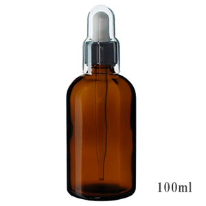 スポイト付き遮光瓶(茶色)(100ml)